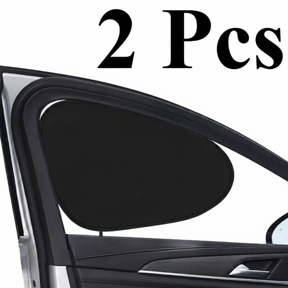 2 Pack Car Side Window Sun Shades, Universal Elastic Breathable Car Window Sunshade Cover for Heat Insulation UV Protection(Front driver and front passenger seat)
