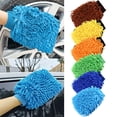 thumbnail image 1 of 2-Pack Car Wash Kit with Microfiber Cleaning Gloves, Tire Wheel Brush and Sponge, Interior Detailing Set for Car Care, Great Guy Gifts, 1 of 9