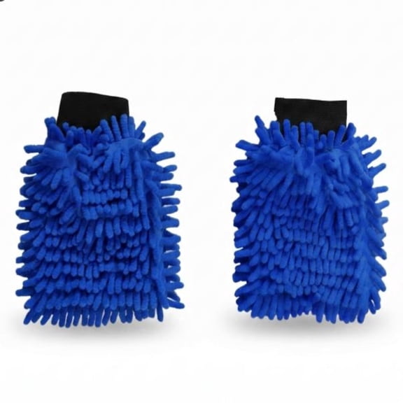 2 Pack Car Wash Mitts, Dual Sided Microfiber Chenille Scratch-Free Cleaning Gloves