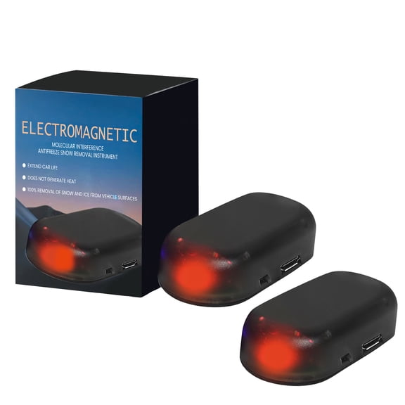 2-Pack Car Window Defroster, Electromagnetic Anti-Frost and Snow Removal Tool, Portable Windshield Ice Remover for Winter, Quick Defrosting Device for Vehicle Glass