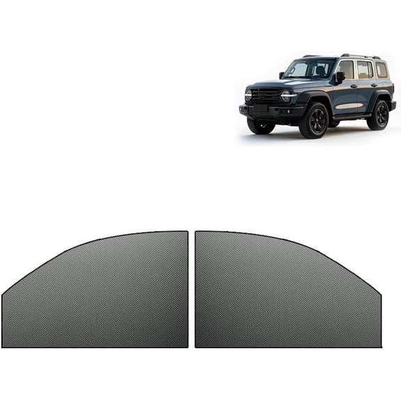 2 Pack Car Window Screens Stretchable Bug UV Protection Mesh for Camping Car Truck SUVfor SUV front window
