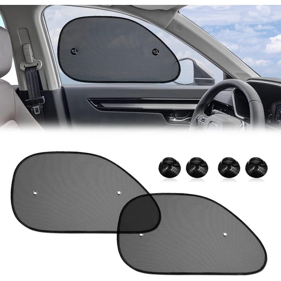2 Pack Car Window Shade, Universal Side Window Cling Sunshade for Baby, Kids, and Pets from UV Rays and Sun Glare