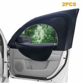 2 Pack Car Window Shades,Super Stretchy Mesh Car Window Screen Sun Shade Mosquito,Stretchy Window Screen for Family Pet UV Protection