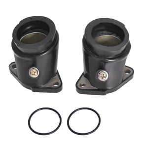 2-Pack Carburetor Interface Adapter Carb Intake Manifold Boot Pipe for Honda CA250 CMX250