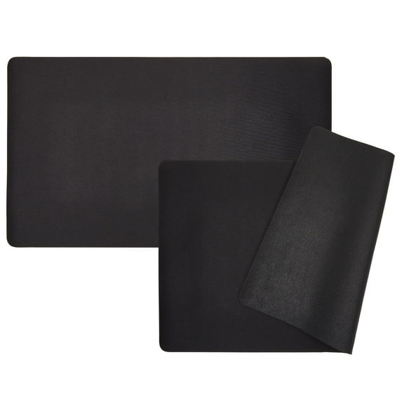 2 Pack Card Game Mat for Magic and MTG, 24x14 inches Board TCG Playmat, 2 Black