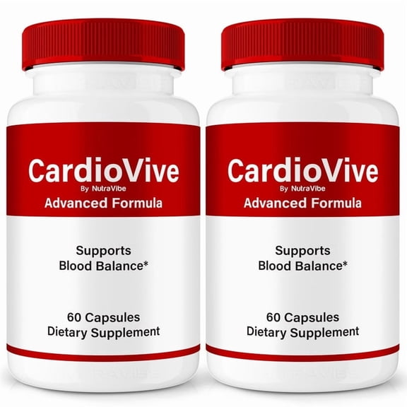 (2 Pack) CardioVive  Original Formula with a Clean Blend to Support Healthy Circulation, Natural Energy & Balanced Levels | Just 2 Easy-to-Swallow Pills Daily (120 Capsules)
