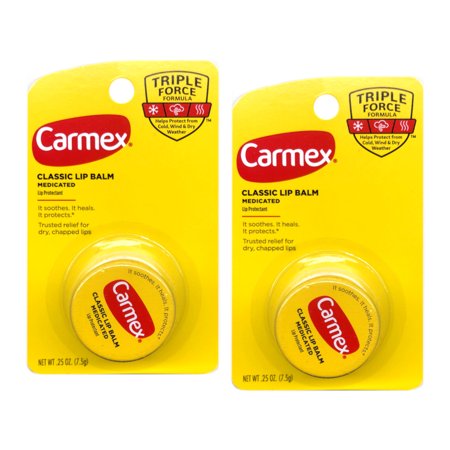 2 Pack - Carmex Moisturizing Lip Balm, Original 0.25oz Each