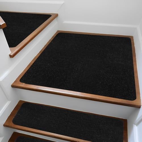 2 Pack Carpet Stair Treads Mat 31 Inch x 31 Inch Square Stair Landing Rug, Indoor Non-Slip Landing Mat for Wooden Steps, Carpet Stair Tread with Rubber Back for Family$$Tools & Hardware Other
