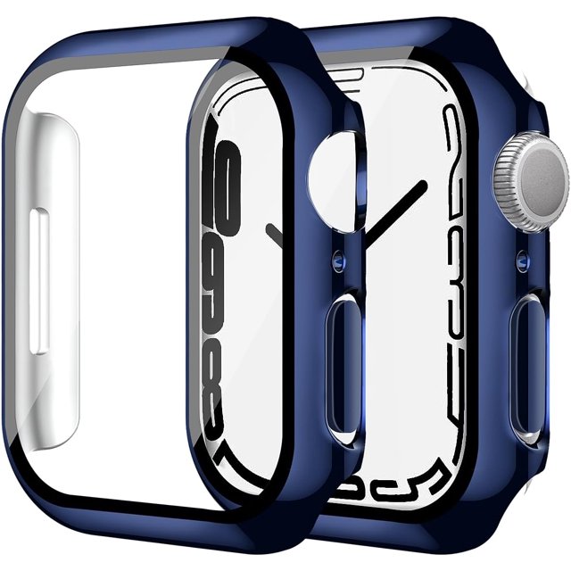 2 Pack Case Built in Tempered Glass Screen Protector Compatible with