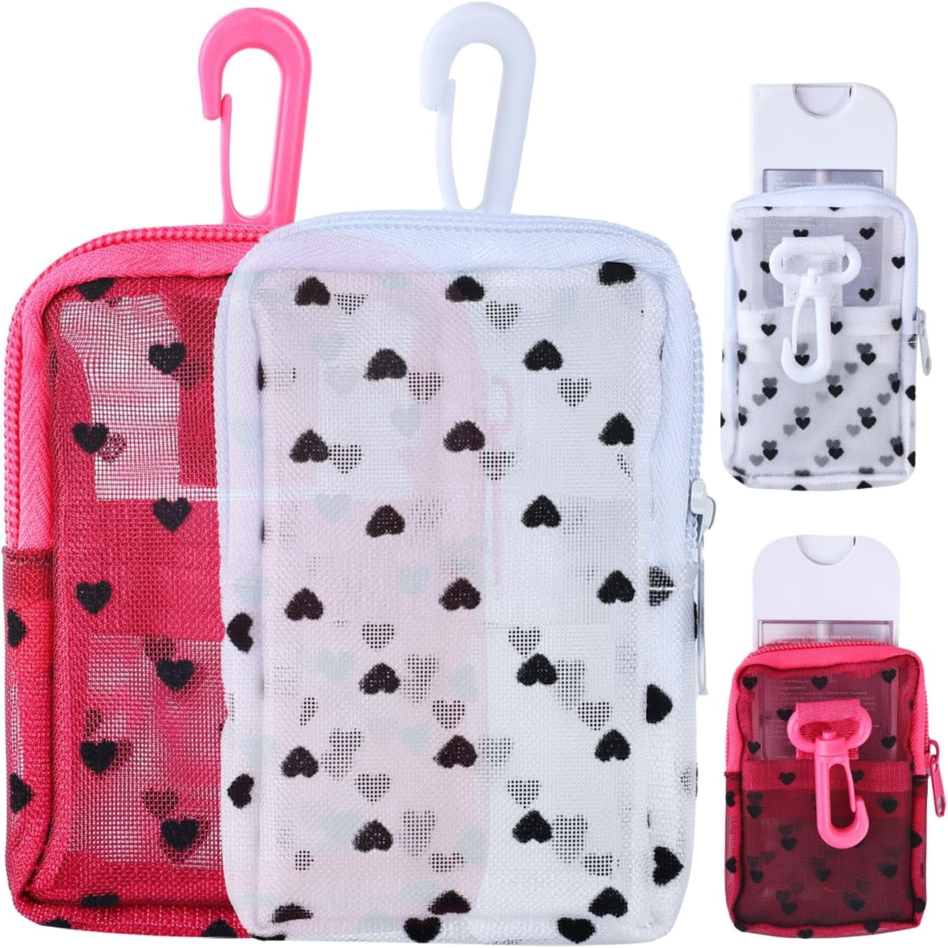2-Pack Case Compatible with Touchland Hand Sanitizer Spray, Mesh Zipper ...