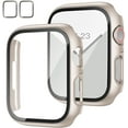 2 Pack Case with Tempered Glass Screen Protector for Apple Watch Series