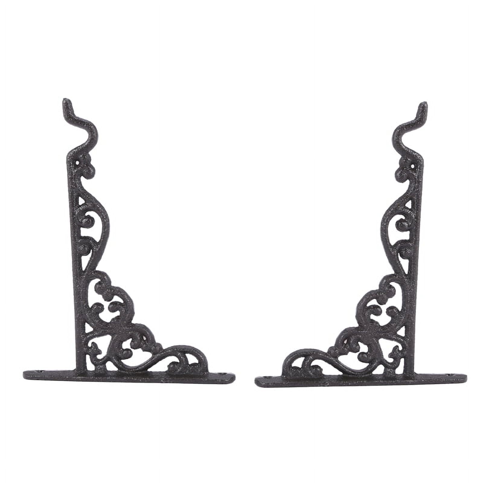 2 Pack Cast Iron Plant Hanger Hanging Basket Wall Hook