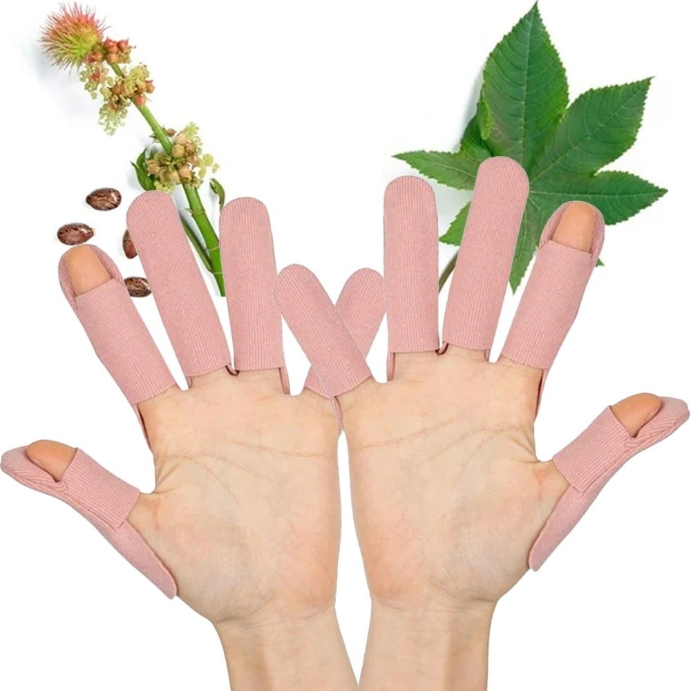 2 Pack Castor Oil Pack for Finger by NOGIS, Castor Oil Pack Wrap for