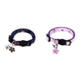 thumbnail image 1 of 2 Pack Cat Collar Breakaway With Bell & Pendant Adjustable Safety Pet Cat Collars Buckle Cartoon Ribbon Collar for Small Pets, 1 of 3