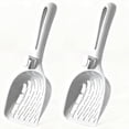 thumbnail image 1 of 2-Pack Cat Litter Scoop with Hollow Grid - ABS Plastic Sifting Scoop for Pine Pellet Litter, Durable Cat Poop Scooper for Easy Cleaning, Pet Waste Shovel, 1 of 7