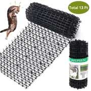 Cat Scat Mat with Spikes Effective Indoor Cat Repellent Mat Network Digging Stopper for Outdoor Keep Cats Out of Yard Permanently,12in*13ft Cat Deterrent Mat