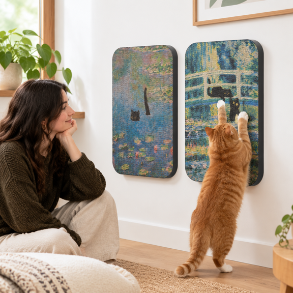 2 Pack Cat Wall Scratcher Artd For Cats