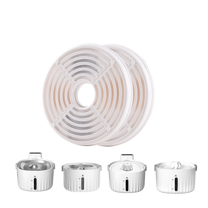 2 Pack Cat Water Fountain Filter for 67OZ/2L Automatic Pet Fountain, 3