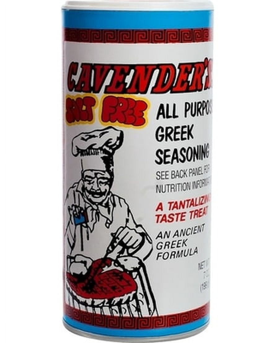 Cavenders All Purpose Greek Seasoning, Salt Free (No MSG), 7oz