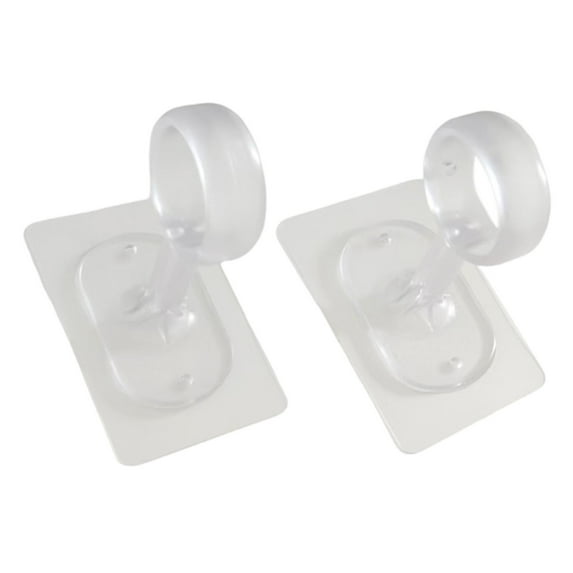 2 Pack Ceiling Curtain Rod Brackets Heavy Duty 30lbs Load Capacity for Living Room Bedroom Hotel