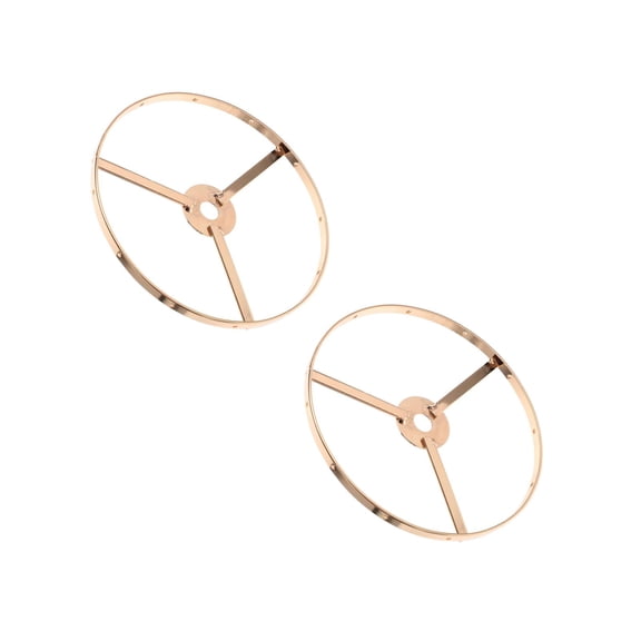 2 Pack Ceiling Light Frame Metal DIY Lamp Frames Pendant Golden