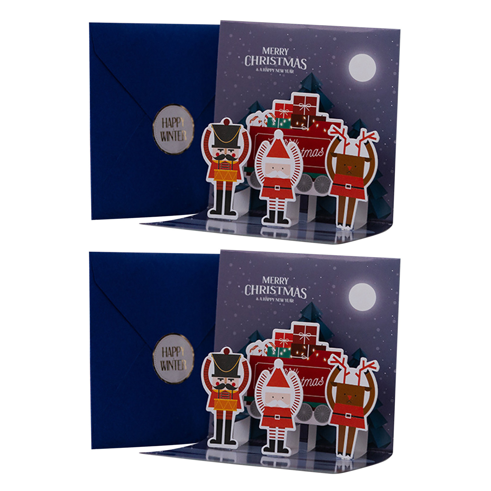 2Pack Celebrate Christmas Holiday Card, A Set Of Cards, Including A