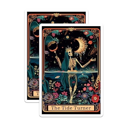 (2 Pack) Celestial Art Magnet - Mystical Decor - 5" On Longest Side - Sticks to Smooth Flat Surfaces - Made in USA - MAG10013