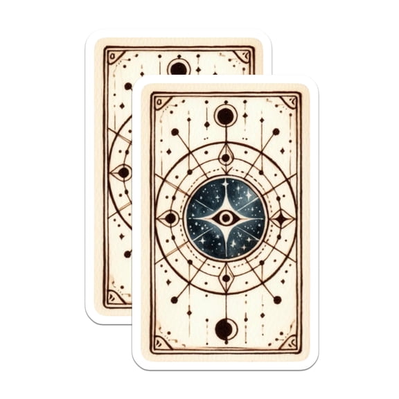 (2 Pack) Celestial Eye Magnets - Cosmic Tarot Art - Mystical Refrigerator Magnets - 5" On Longest Side - Premium Magnet - for Cars, Refrigerators, Toolboxes, Lockers - Made in USA - MAG14240