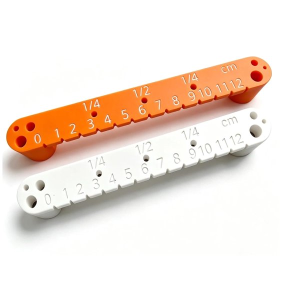 2 Pack Center Finding Tool for Woodworking Precision Marking Ruler and Drill Guide Set for Boards, Panels, Dowels, Furniture Repair and Workshop Layout