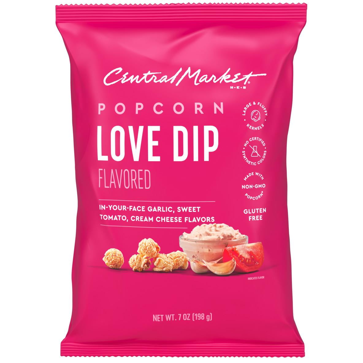 2 Pack Central Market Love Dip Popcorn