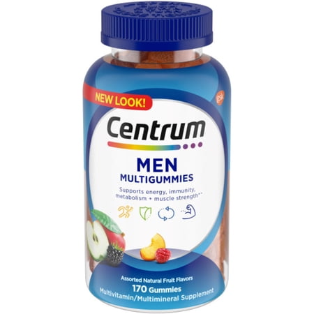 2 Pack - Centrum MultiGummies Gummy Multivitamin for Men,
