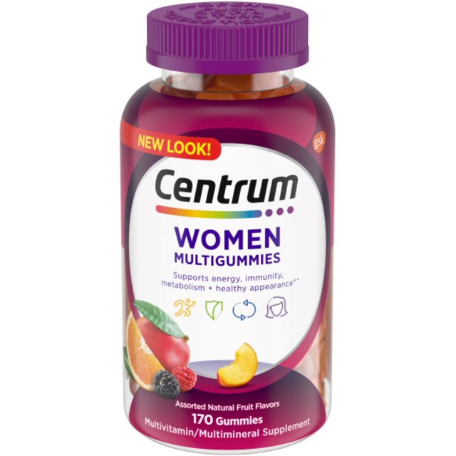 2 Pack Centrum MultiGummies Gummy Multivitamin for Women,