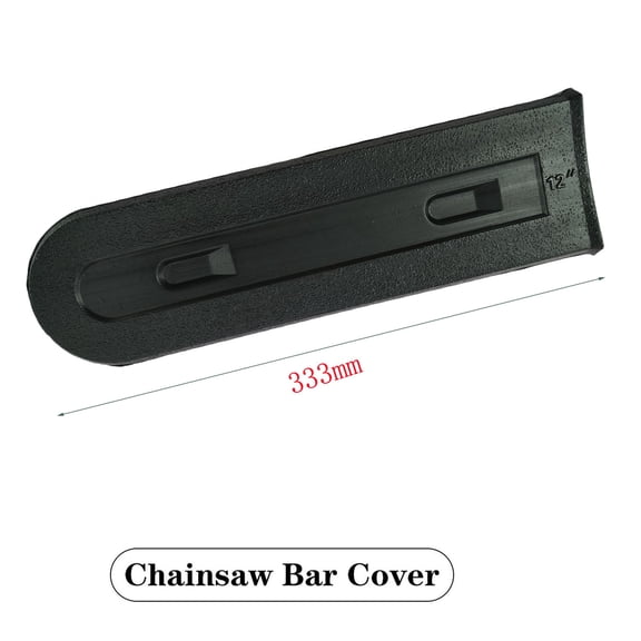 2 Pack Chainsaw Bar Cover Scabbard Guard, Guide Plate Sheath for 8-12 Inch Chainsaws, Plastic Safety Cap for Protection in Forestry and Agriculture, Black