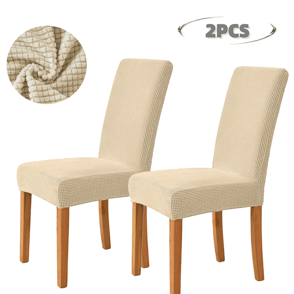 2 Pack Chair Covers, Stretch Chair Protector Slipcovers, Removable Washable Stretch Dining Room Chair Covers Set for Dining Room, Hotel, Ceremony