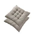 thumbnail image 1 of 2 Pack Chair Cushions with Ties, 15.75x15.75 Inch Tufted Seat Cushions for Dining Chairs, Non-Slip Polyester Chair Pads for Kitchen Office Patio Indoor Outdoor Use, 1 of 7