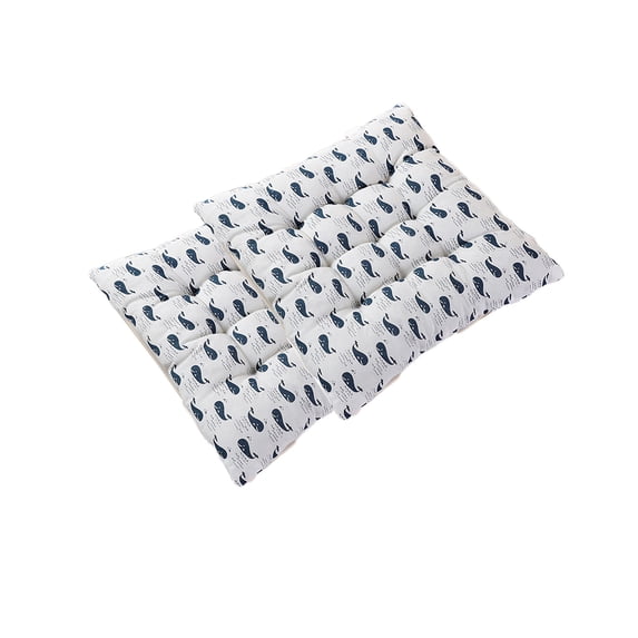 2 Pack Chair Cushions with Ties, 15.75x15.75 Inch Tufted Seat Cushions for Dining Chairs, Non-Slip Polyester Chair Pads for Kitchen Office Patio Indoor Outdoor Use