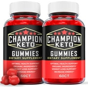 (2 Pack) Champion Keto ACV Gummies - Supplement for Weight Loss - Energy & Focus Boosting Dietary Supplements for Weight Management & Metabolism - Fat Burn - 120 Gummies