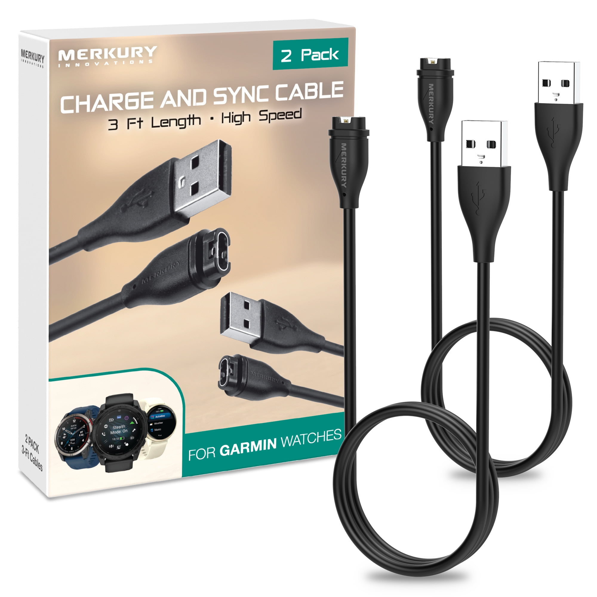 Pack Charge Cable Garmin Ft Black
