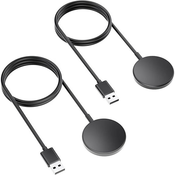 2-Pack Magnetic Charging Stand for Samsung Galaxy Watch 6/5/4/3/Active 2, 3.3ft Wireless Charger Dock Cable Replacement