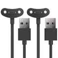 thumbnail image 1 of [2-Pack Charger Compatible with TicWatch Pro 3, Pro 3 LTE, Pro X, E3 Smart Watch - Magnetic USB Charging Cable 3.3ft 100cm - Smartwatch Accessories, 1 of 8