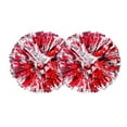 thumbnail image 1 of 2 Pack Cheerleader Pom Poms Cheering Squad Pompoms Pom Cheering Team Foil Plastic Youth Pom for School Cheer Dance Kids Adults Team Spirit Cheering(12 inch ), 1 of 8
