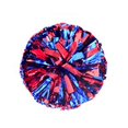 thumbnail image 1 of 2 Pack Cheerleading Pom Poms with Baton Handle 12.6 Inch Plastic Ring Metallic Foil Cheerleader Pompoms for Kids Adult Team Squad Party Dance Football Soccer Sport Accessories, 1 of 8