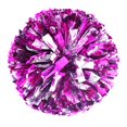 thumbnail image 1 of 2 Pack Cheerleading Pom Poms with Baton Handle 12.6 Inch Plastic Ring Metallic Foil Cheerleader Pompoms for Kids Adult Team Squad Party Dance Football Soccer Sport Accessories, 1 of 8