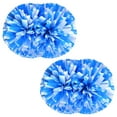 thumbnail image 1 of 2 Pack Cheerleading Pom Poms with Baton Handle for Team Spirit Sports Dance Cheering Kids Adults, 1 of 10