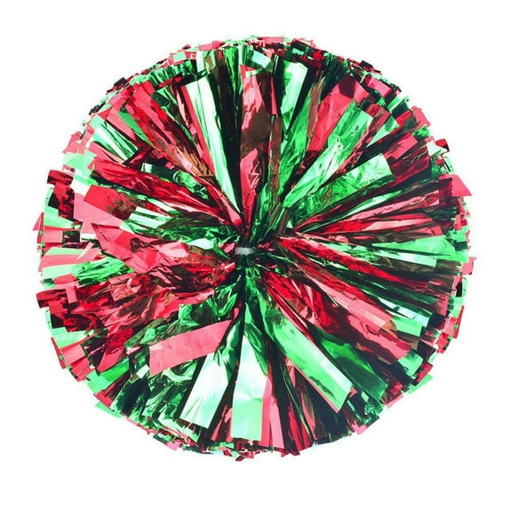 2 Pack Cheerleading Pom poms with Baton Handle Plastic Ring Cheer Poms Cheerleading Pompoms for Sports Party Dance Team Cheering