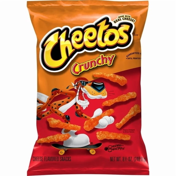 2 Pack Cheetos Crunchy Cheese Flavored Snack Chips, 8.5 oz Bag