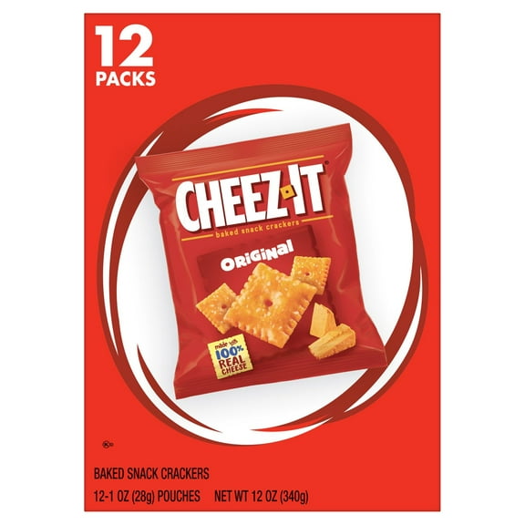2 Pack - Cheez-It Crackers Original 12 Count 12 oz Package May Vary