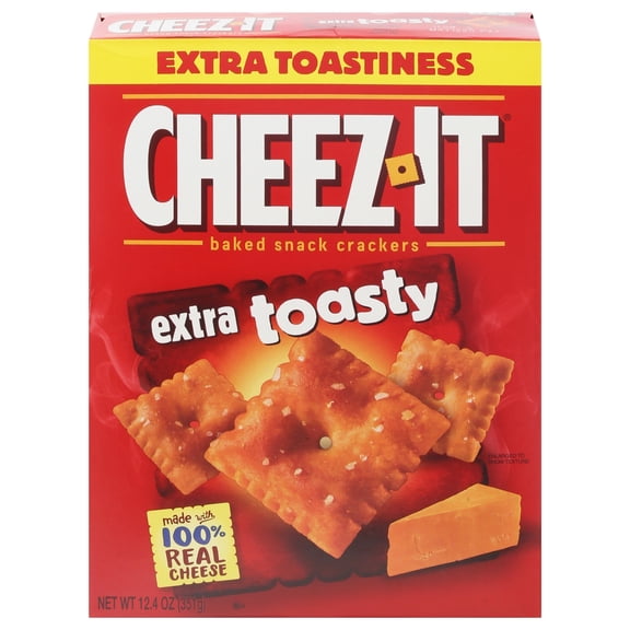2 Pack - Cheez-It Extra Toasty Cheese Crackers - 12.4 oz Packaging may vary