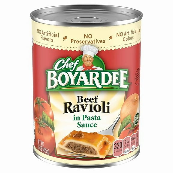 2-Pack Chef Boyardee Beef Ravioli, 15 oz