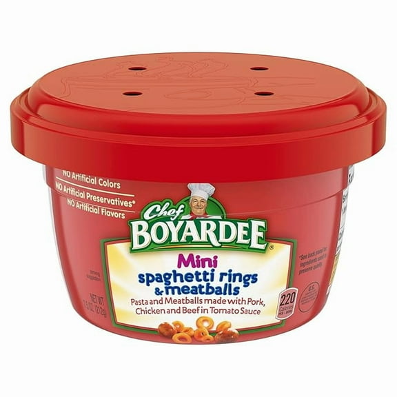 2-Pack Chef Boyardee Mini-Bites Spaghetti Rings & Meatballs, 7.5 Oz